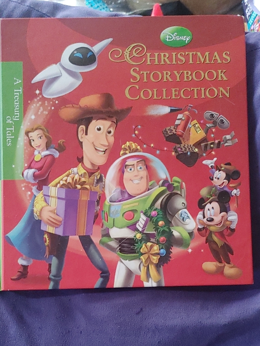 Disney Red Christmas Storybook Collection Featuring Woody, Buzz & Mickey